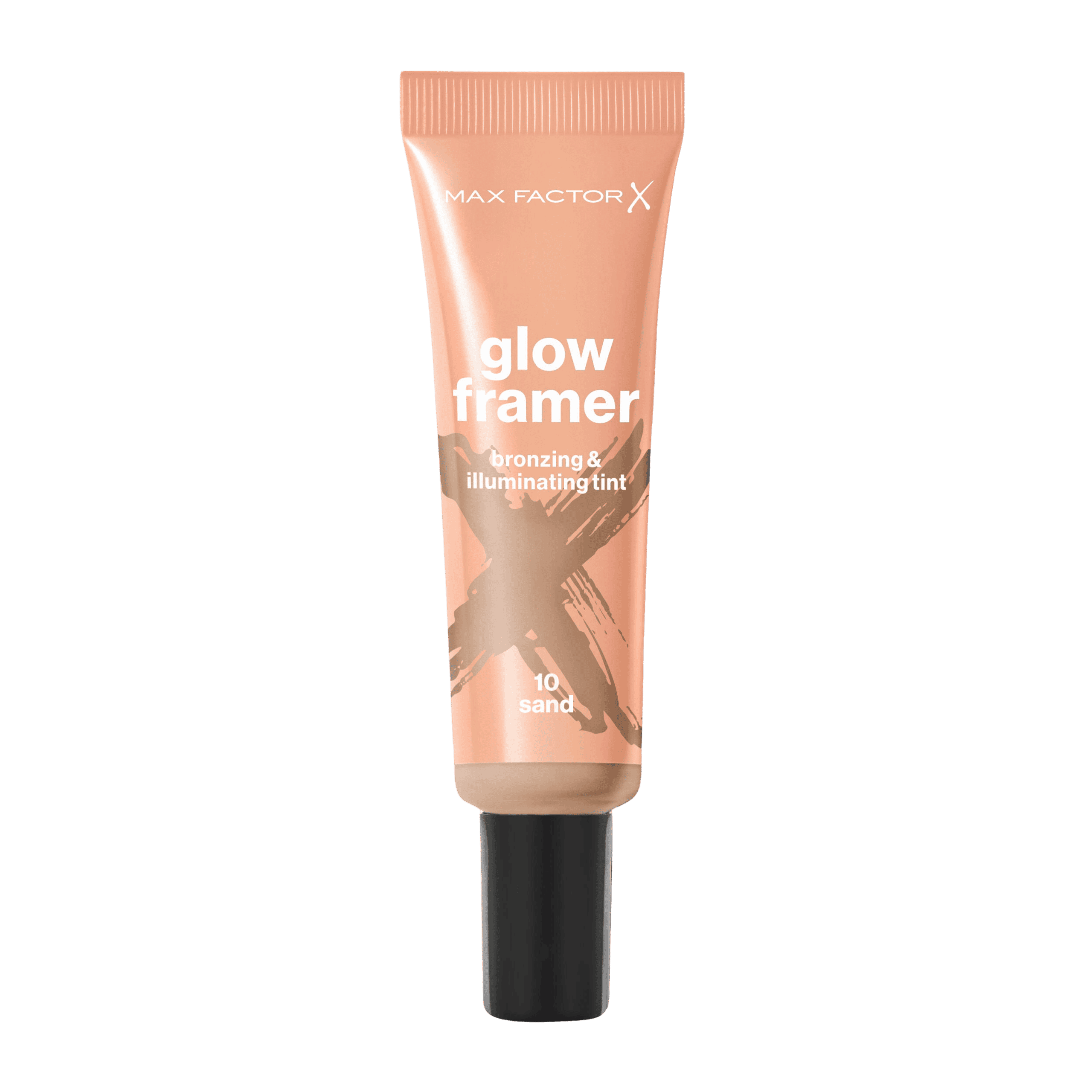 Max Factor Miracle Pure Glow Framer Bronzing and Illuminating Tint 10 Sand tube packaging