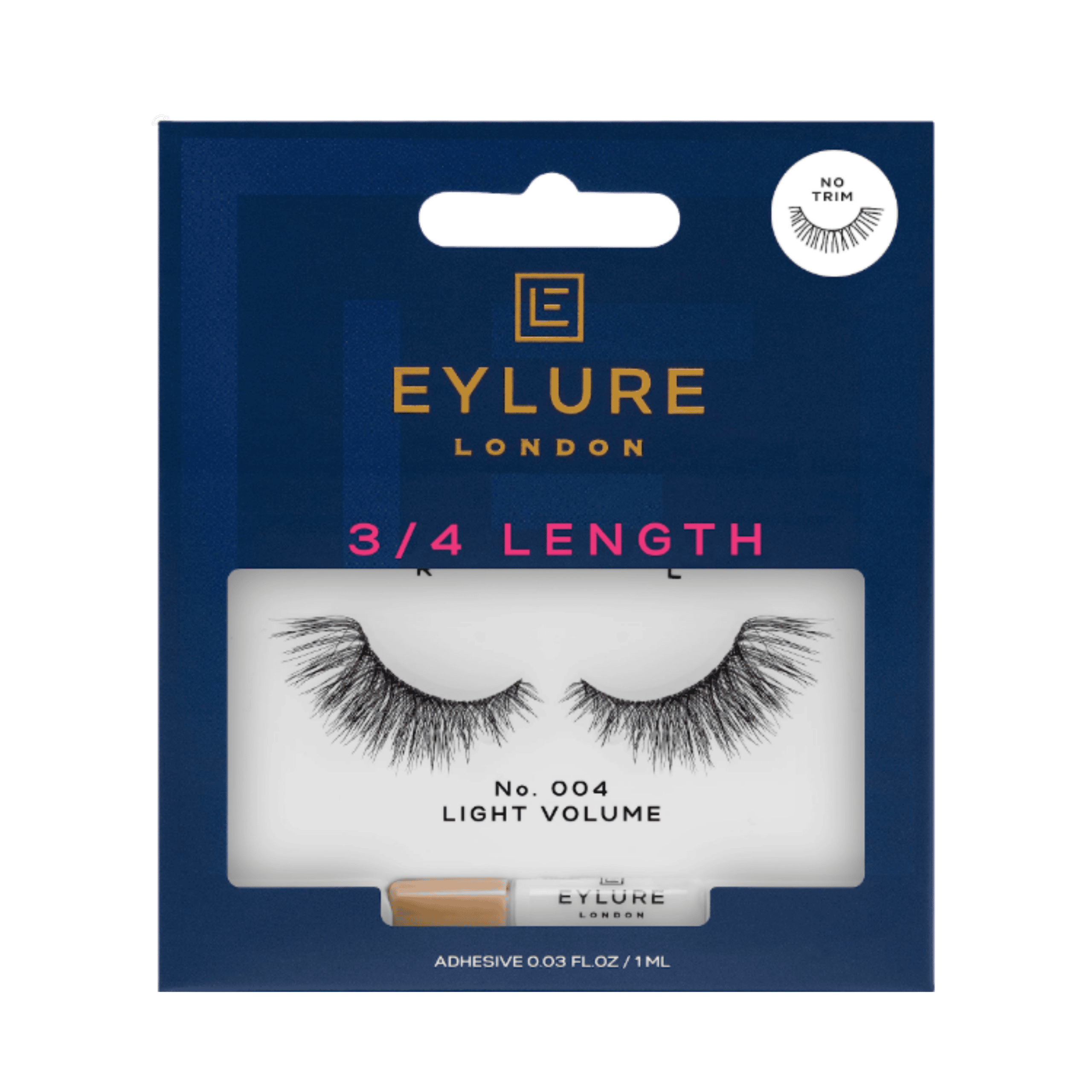 EYLURE 3/4 Length False Lashes No. 005 natural outer corner strip lashes