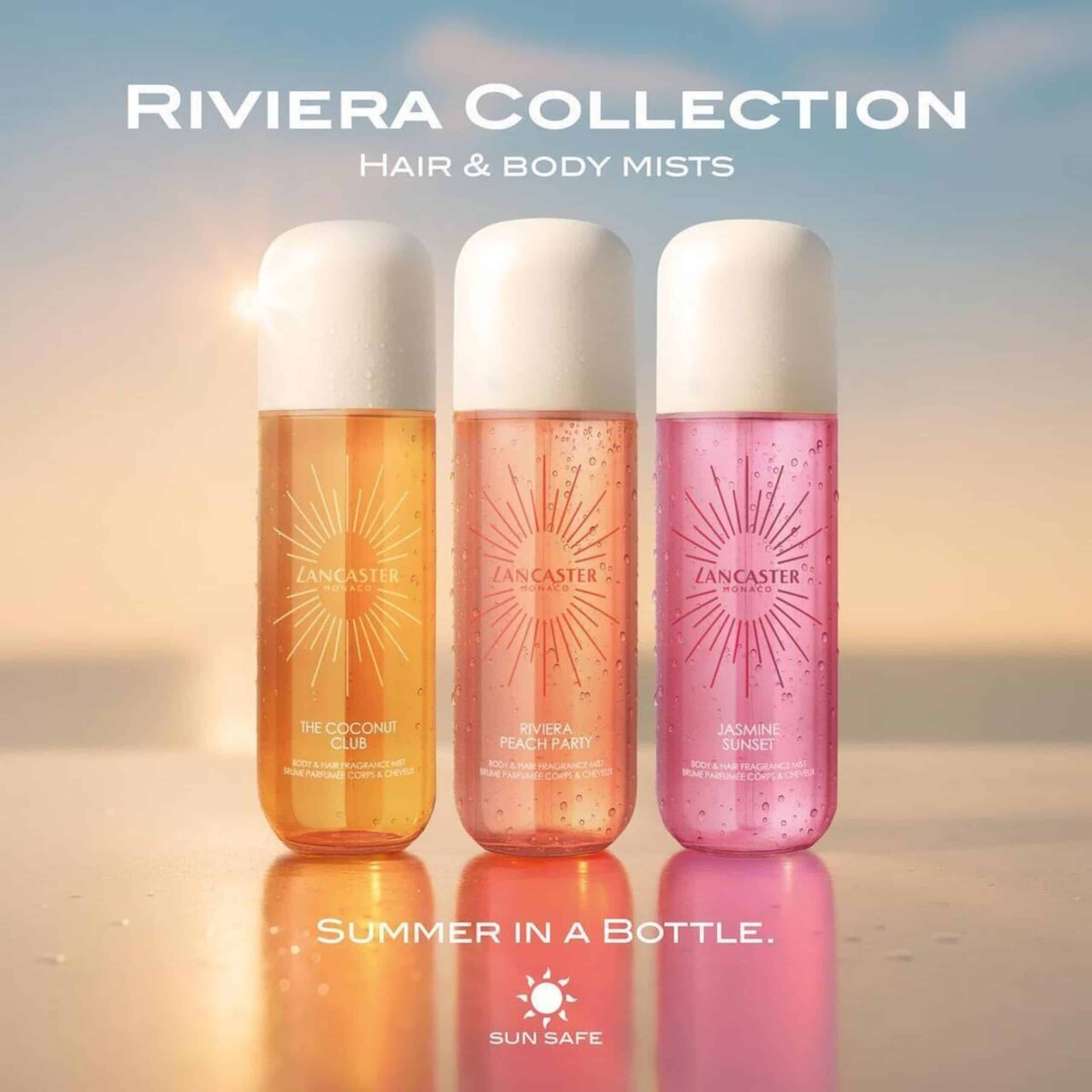 20LAN99350254231 LANCASTER FRAGRANCES HAIR & BODY MIST THE COCONUT CLUB 236ML (7275) LANCASTER Riviera Collection Body & Hair Fragrance Mists with The Coconut Club, Riviera Peach Party and Jasmine Sunset