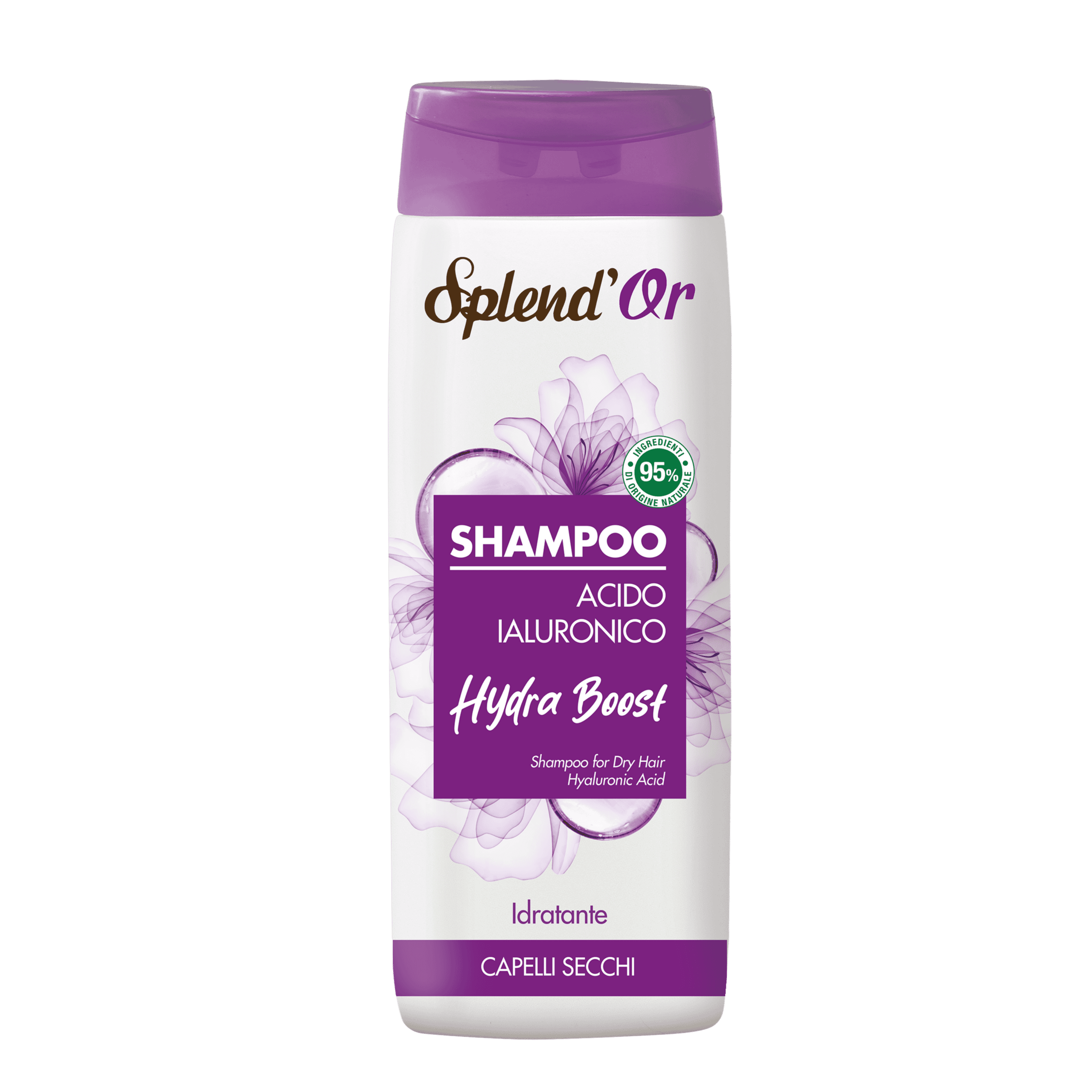 8003510037179 - SPLEND'OR Hyaluronic Acid Shampoo 300ml SPLEND'OR Hyaluronic Acid Shampoo 300ml bottle for dry hair hydration