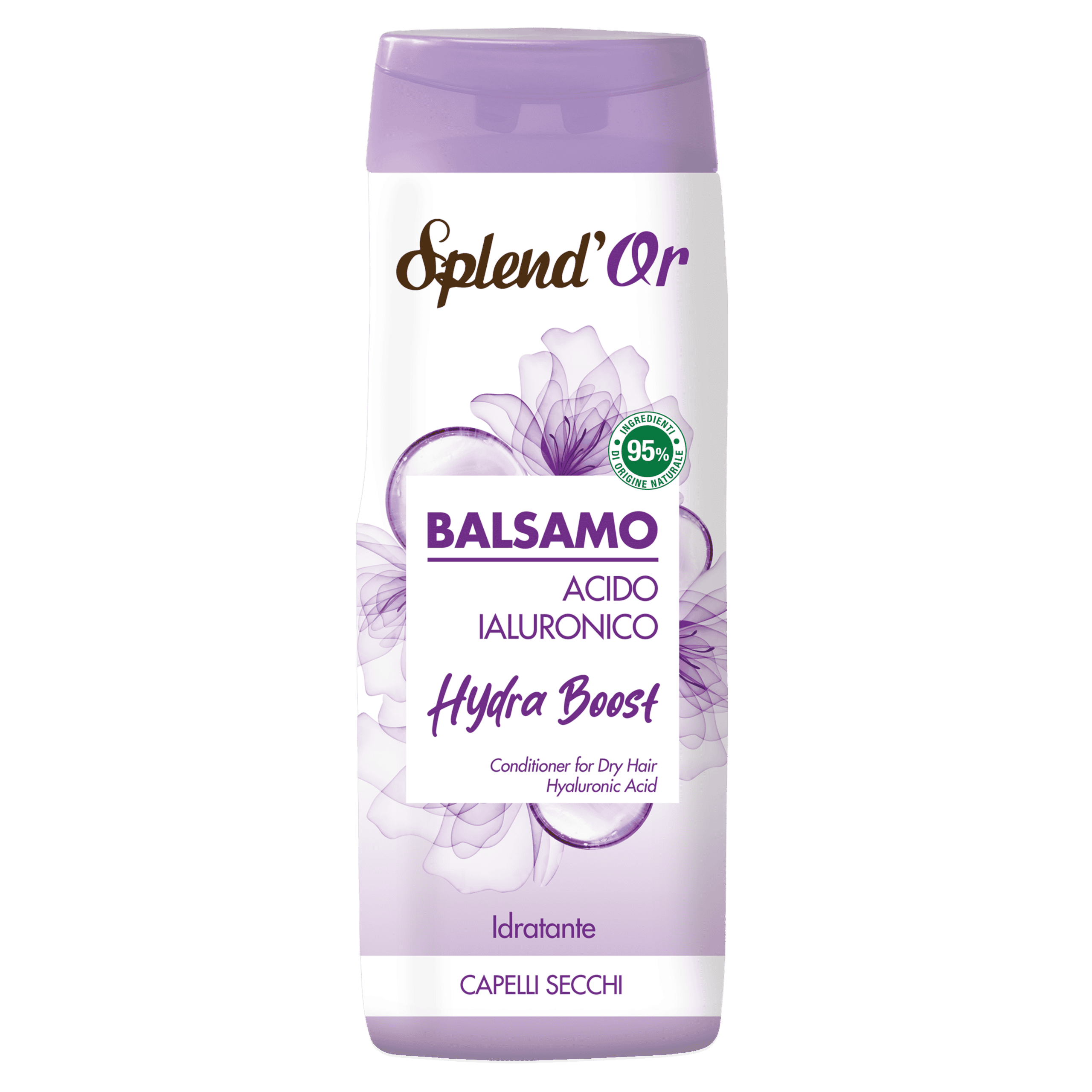 8003510037186 - SPLEND'OR Hyaluronic Acid Conditioner 300ml SPLEND'OR Hyaluronic Acid Conditioner 300ml bottle for dry hair hydration