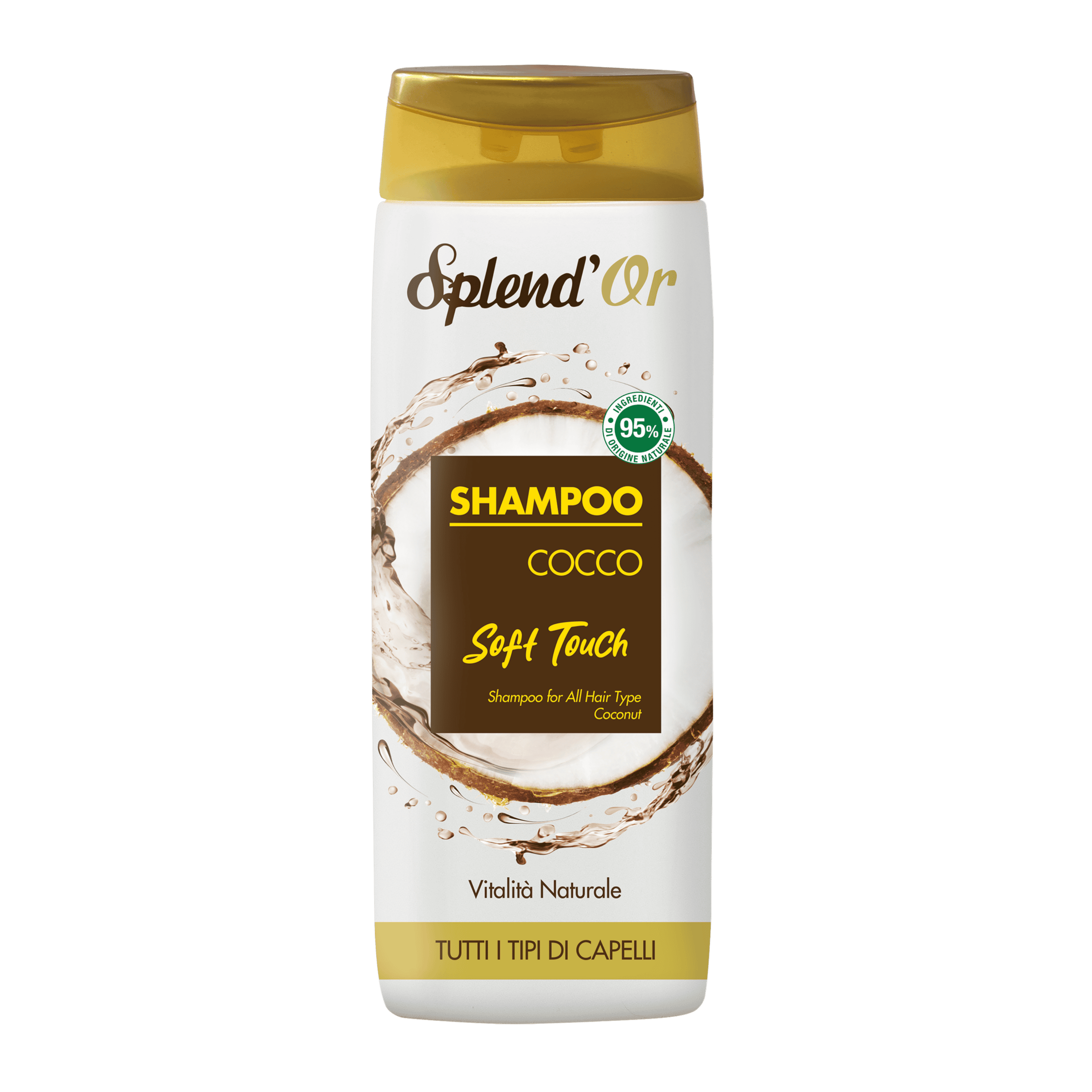SPLEND'OR Softening Shampoo Coconut 300ml for soft and manageable hair