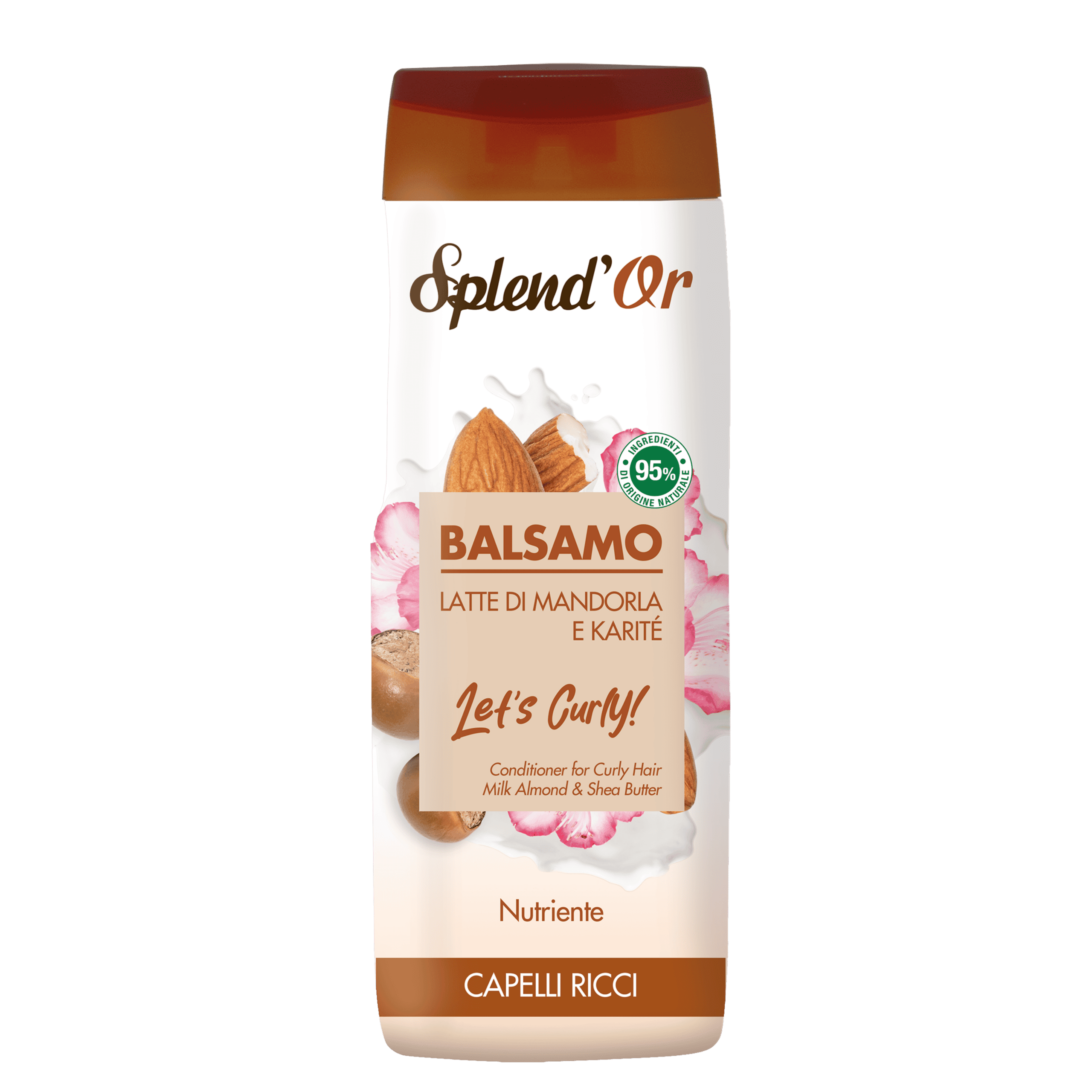 SPLEND'OR Nourishing Conditioner Almond Milk and Shea Butter 300ml for curly hair