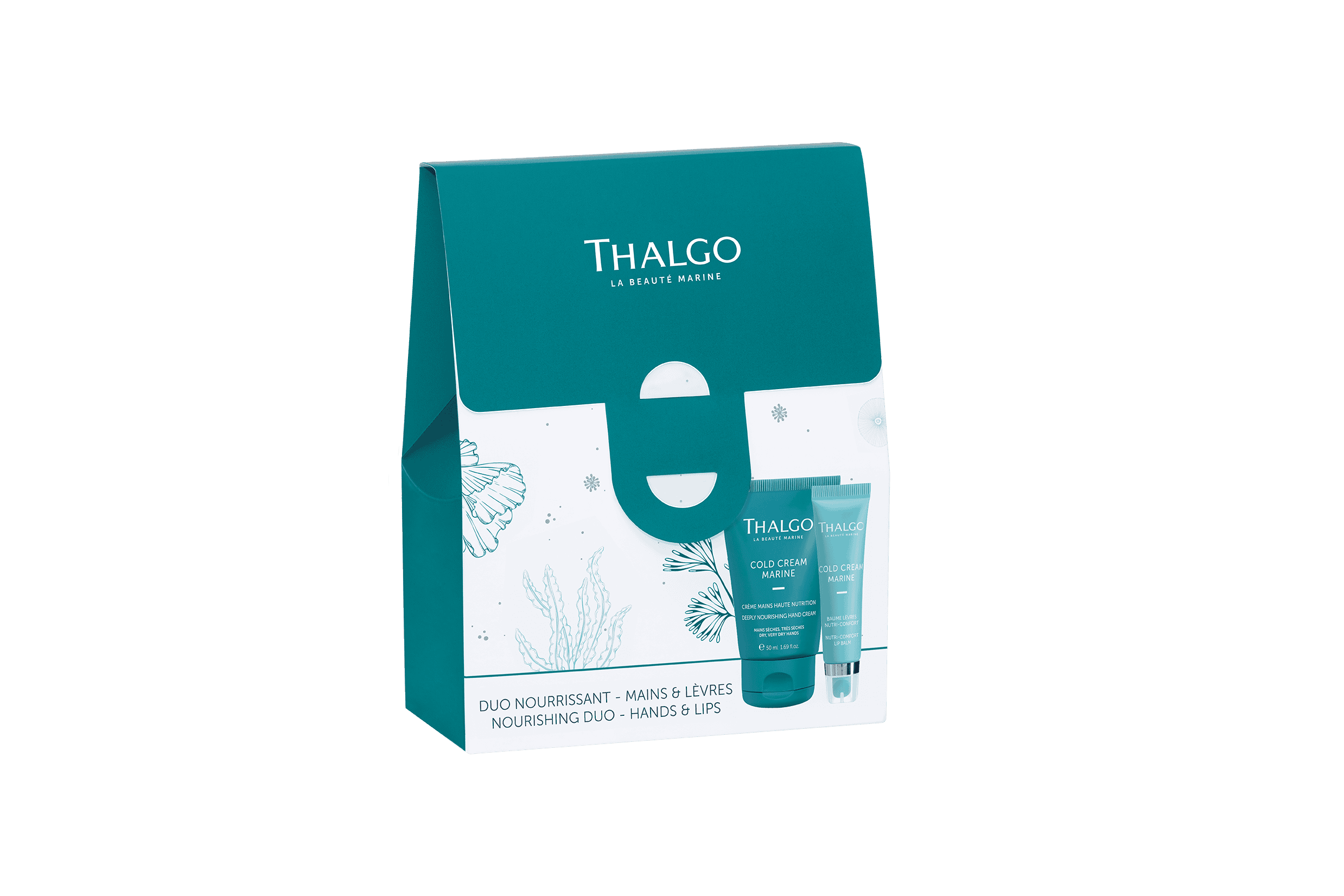 THALGO Nourishing Duo Hands and Lips Gift Set hand cream and lip balm