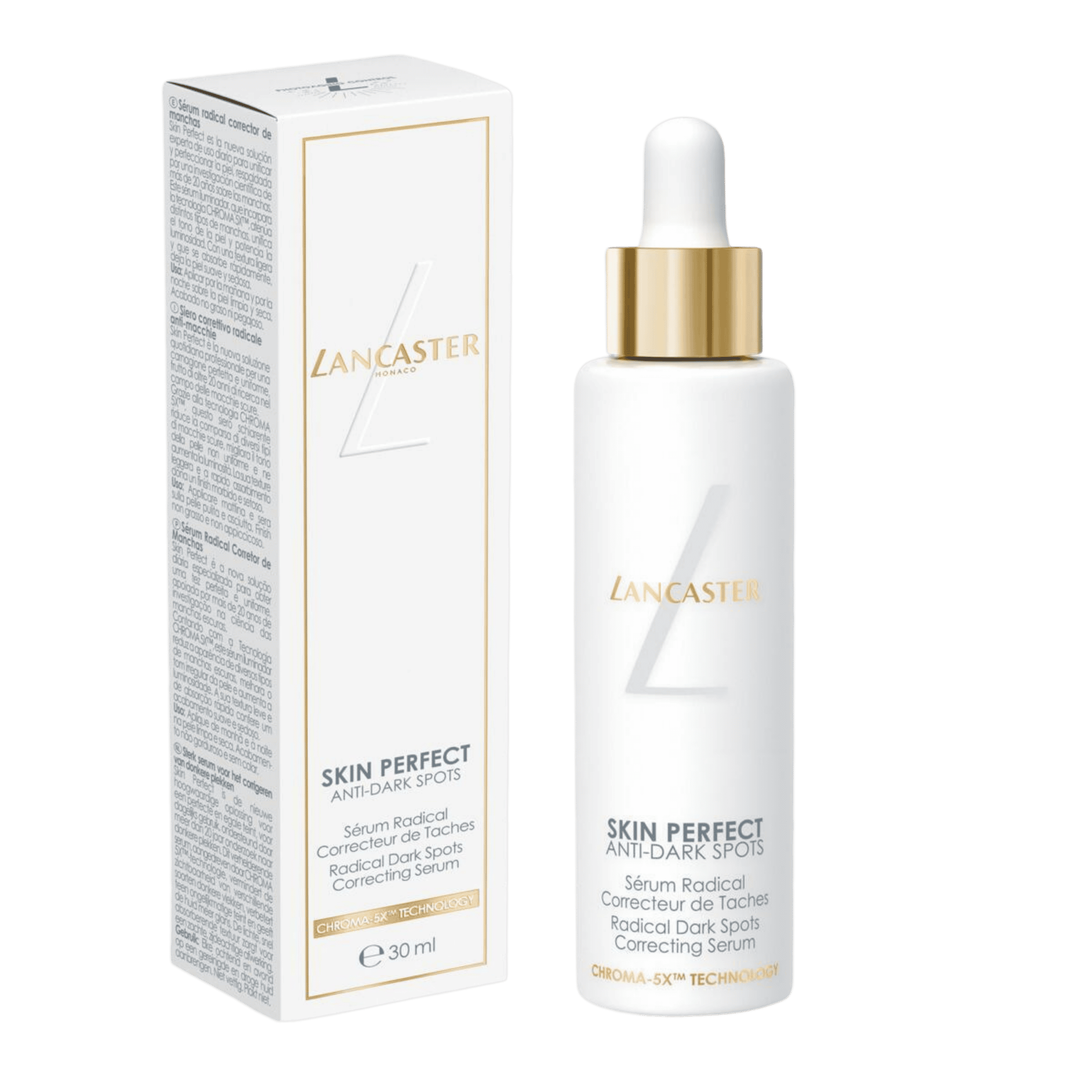 3616307103602 LANCASTER Skin Perfect Radical Dark Spots Correcting Serum 30ml, brightening face serum targeting hyperpigmentation and uneven skin tone.